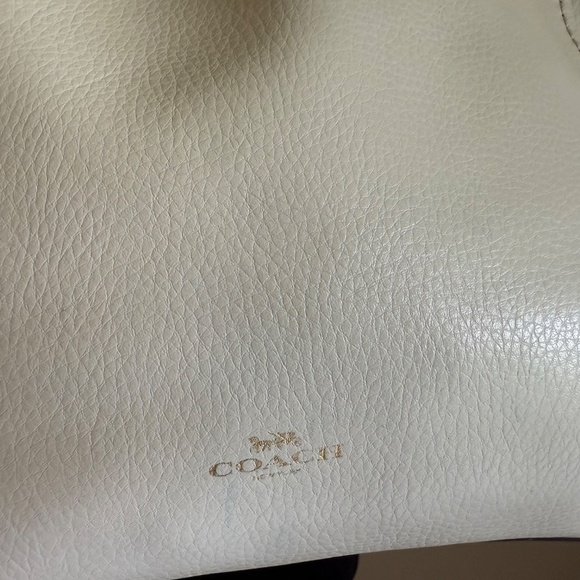 Coach Ivory Leather Tote Bag - Picture 3 of 6